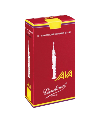 VANDOREN SR302R - 10 ANCHES SAXOPHONE SOPRANO JAVA RED SIB 2