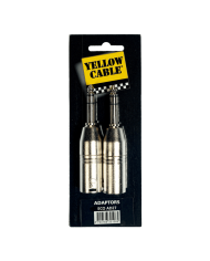 YELLOW CABLE AD27 - XLR MALE VERS JACK SETREO MALE