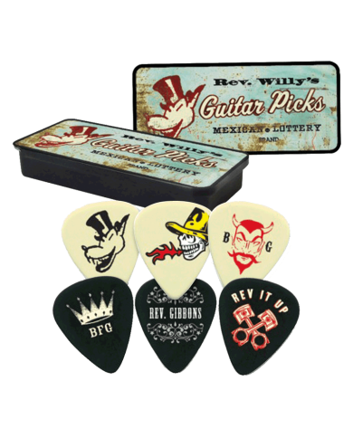 DUNLOP RWT02M - BOITE EN METAL DE 6 MEDIATORS