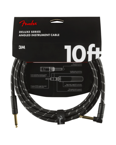 FENDER DELUXE SERIES ANGLED  BLACK TWEED 3M