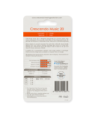 CRESCENDO MUSIC 20 PROTECTIONS AUDITIVES REUTILISABLES