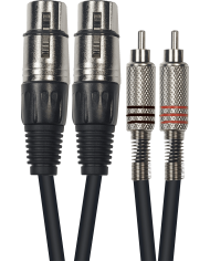 YELLOW CABLE - ECO K10-3 2 XLR femelle/2 RCA mâle 3m