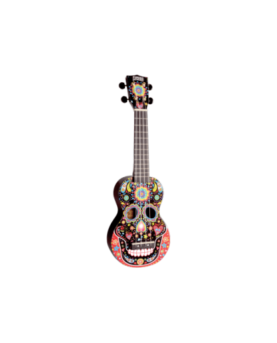 MAHALO -  GMH MA1SKBK -Ukulélé soprano Crâne Mexicain