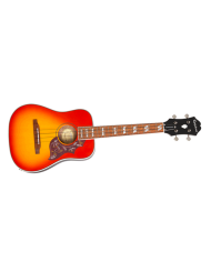 EPIPHONE HUMMINGBIRD TENOR ACOUSTIC/ELECTRIC UKULELE - faded cherry sunburst