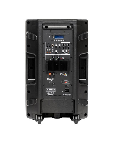 Stagg Enceinte AS10B 2 Voies 12" Batterie Bluetooth 150w + 2 Micros UHF