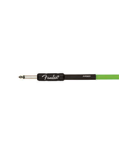 Fender Pro Glow in the Dark, Câble Phosphorescent 3 Mètres, Vert