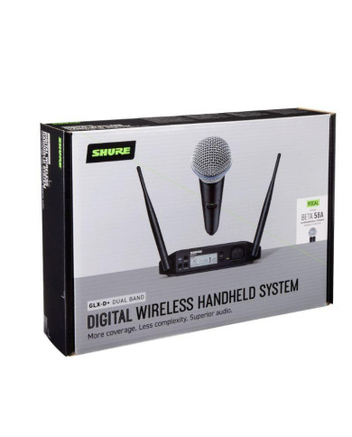 SHURE - GLXD24+ Système HF micro main BETA58A