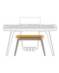 Kobe - Banquette Jaune pour Casio Privia