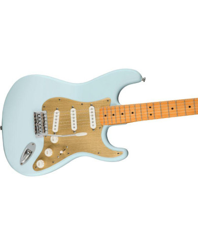 Squier - Guitare Electrique 40th Anniversary Stratocaster Vintage Edition, Maple Fingerboard, Gold Anodized Pickguard SSB