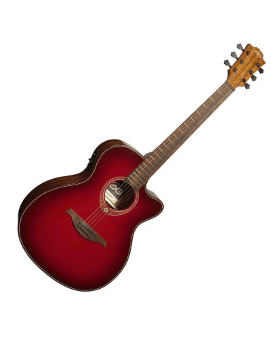 Lag - Guitare Electro-acoustique T-RED Special Edition Red Burst