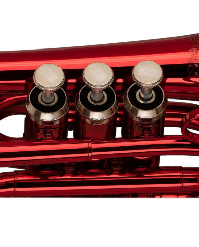 Stagg - Trompette de poche rouge Levante TR4415