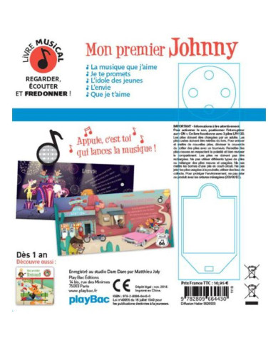 Livre musical - Mon premier Johnny
