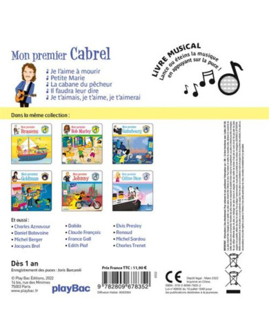 Livre musical - Mon premier Cabrel
