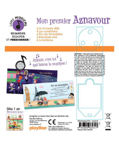 Livre musical - Mon premier Aznavour