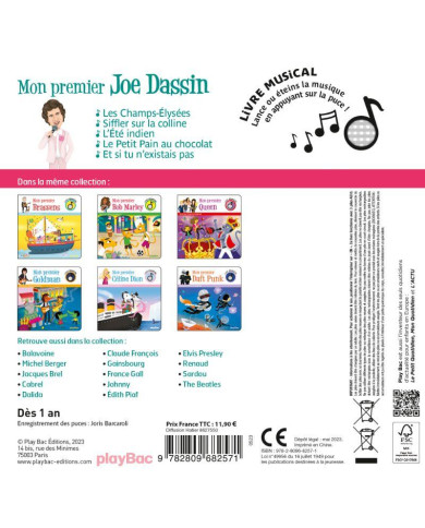 Livre musical – Mon premier Joe Dassin