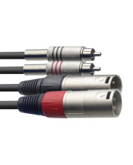 Stagg - Câble bretelle RCAm - XLRm