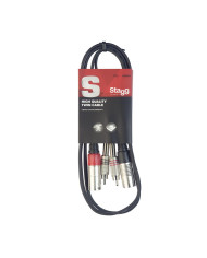 Stagg - Câble bretelle RCAm - XLRm