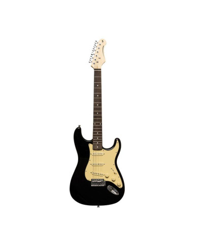 Stagg - Guitare Electrique standard "S" SES-30 - BK