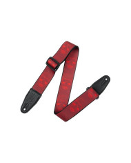Levy's - Sangle 5cm, polyester, embout cuir, avec motifs - Design 114