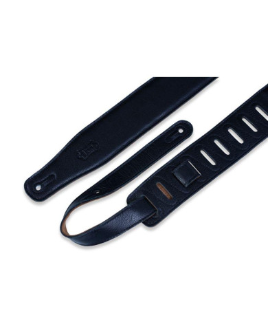 Levy's - Sangle Cuir rembourré, dos daim, 6,4 cm - Black