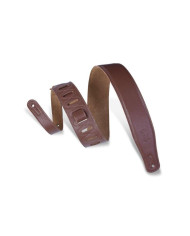 Levy's - Sangle Cuir rembourré, dos daim, 6,4 cm - Marron