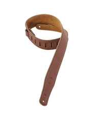 Levy's - Sangle Cuir rembourré, dos daim, 6,4 cm - Marron
