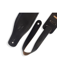 Levy's - Sangle cuir 6,4 cm, rembourrée, avec rebord de confort - Black