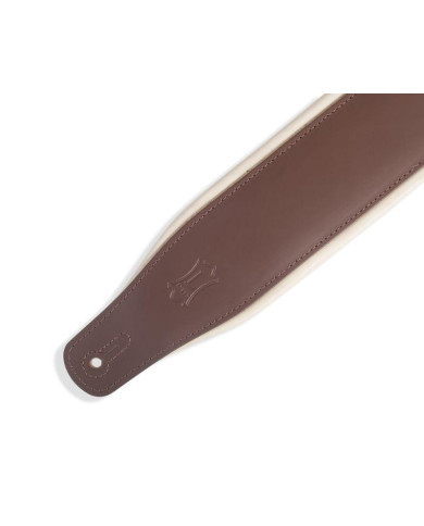 Levy's - Sangle cuir 6,4 cm, rembourrée, avec rebord de confort - Marron