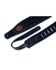 Levy's - Sangle 6,4 cm, logo Levy's , cuir pleine fleur - Black
