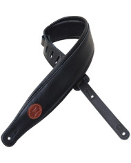 Levy's - Sangle 6,4 cm, logo Levy's , cuir pleine fleur - Black