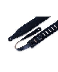 Levy's - 6,4 cm, cuir avec coutures décoratives - Black