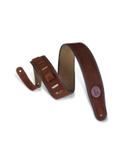 Levy's - Sangle 6,4 cm, avec rebord noir, avec logo Levy's en cuir - Marron
