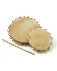 Yoman - Sakara Tambourin Terre Cuite Grand - Diam 32Cm