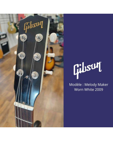 Gibson - Guitare Electrique Melody Maker Worn White 2009