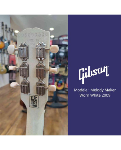 Gibson - Guitare Electrique Melody Maker Worn White 2009