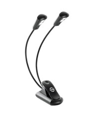 K&M - Lampe de pupitre 2 bras 2 Leds avec batterie 12259