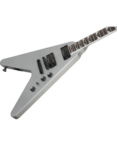 Gibson - Guitare Electrique Dave Mustaine Flying V Silver Metallic
