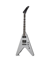 Gibson - Guitare Electrique Dave Mustaine Flying V Silver Metallic