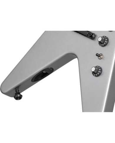 Gibson - Guitare Electrique Dave Mustaine Flying V Silver Metallic