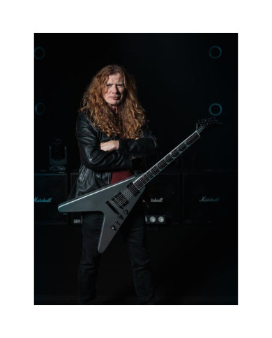 Gibson - Guitare Electrique Dave Mustaine Flying V Silver Metallic