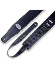 Levy's - Sangle 7 cm, vinyle réversible, bord blanc - Black