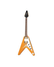 Epiphone - Guitare Electrique Original 1958 Flying V Korina White Pickguard - Aged Natural