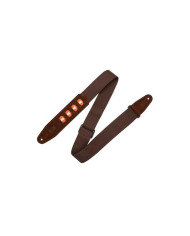 Levy's - Courroie en coton avec 4 portes médiators, 5 cm - Brown