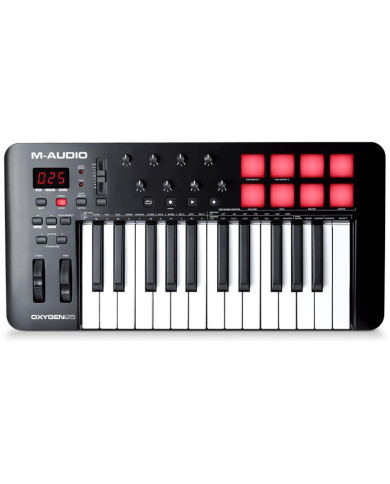 M-Audio - Clavier Maitre Oxygen 25 Usb Midi 8 pads - OXYGEN25V