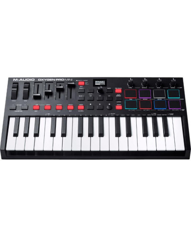 M-Audio - Clavier Maitre Oxygen Pro Mini 32 Touches Usb Midi 8 pads - OXYGENPROMINI