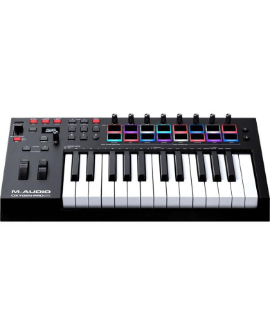M-Audio - Clavier Maitre Oxygen 25 touches Usb Midi 16 pads - OXYGENPRO25