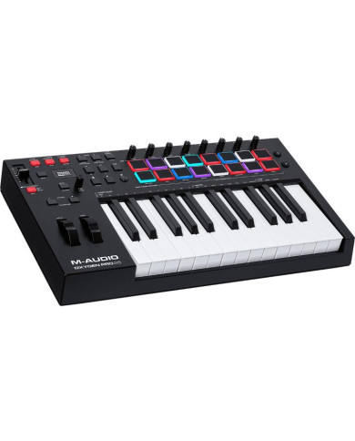 M-Audio - Clavier Maitre Oxygen 25 touches Usb Midi 16 pads - OXYGENPRO25