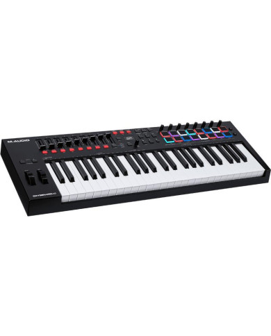 M-Audio - Clavier Maitre Oxygen 49 touches Usb Midi 16 pads - OXYGENPRO49