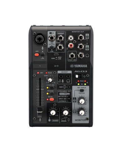 Yamaha - Console Audio Streaming AG03 MK2 Noir - CAG03MK2B