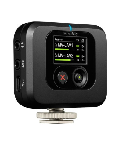 Shure - Kit complet Récepteur, 2 Micro cravate sans fil et boîtier de charge - MV-TWO-KIT-Z6